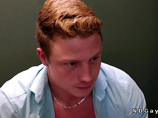 Work buddies celebrate with anal sex